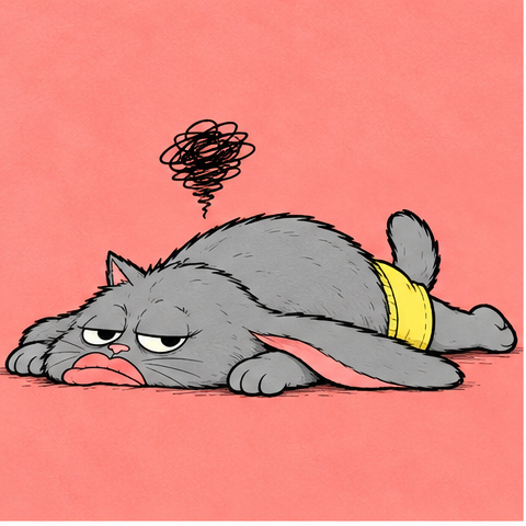 Grumpkin lying down